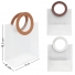 BOLSA SACOLA DE PLASTICO PARA PRESENTE TRANSPARENTE COM ALCA REDONDA 18,5X16X8CM