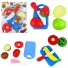 KIT COZINHA INFANTIL COM FACA + TABUA E ACESSORIOS COM VELCRO KIT CHEF COZINHANDO 6 PECAS