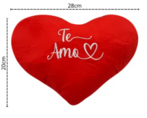 ALMOFADA CORAÇÃO TE AMO 20 X 28CM