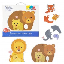 QUEBRA-CABEÇA BABY ANIMAIS E FILHOTES - BABEBI
