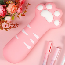 ESTOJO SILICONE GATINHO ROSA - VMP