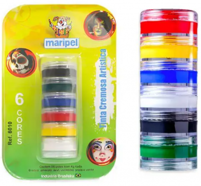 TINTA CREMOSA ARTÍSTICA MARIPEL - 6 CORES