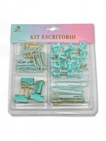 KIT ESCRITÓRIO INTER PAPER - VERDE ÁGUA